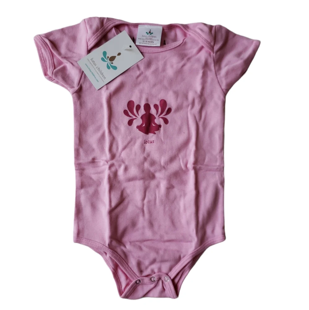 NWT Lotus Children Lotus Pose Onesie